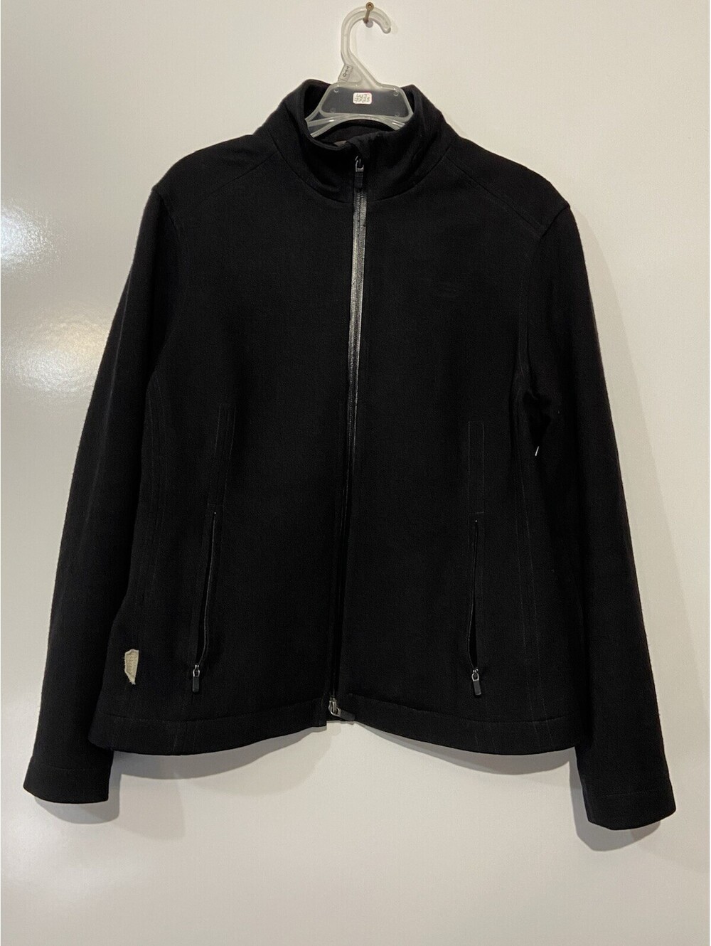 Womens ICEBREAKER Dark Blue Wool Coastal Jacket Sz L